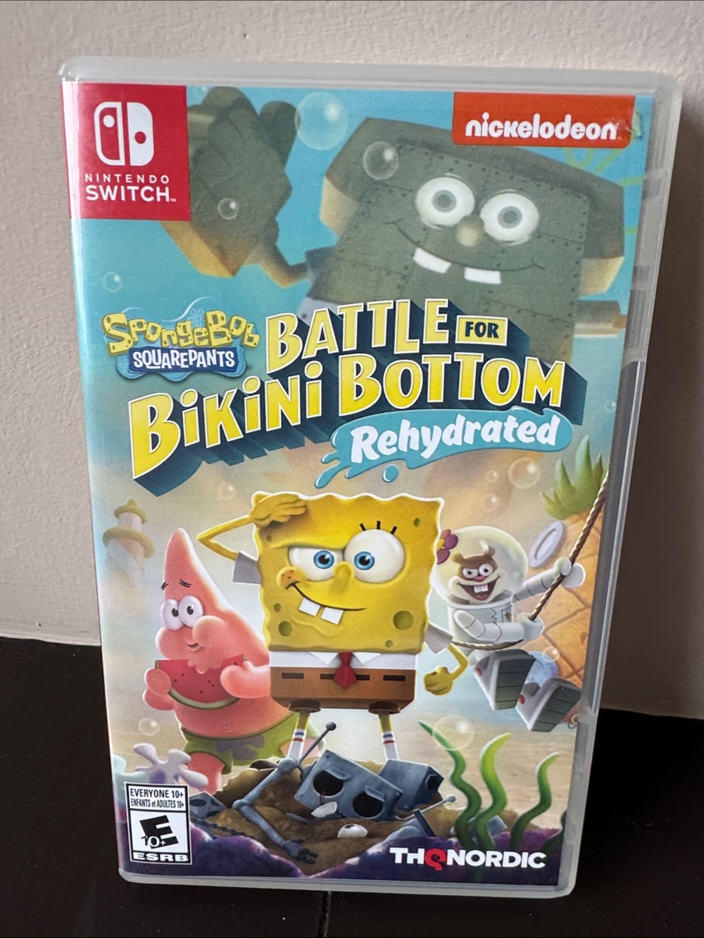 Nintendo Switch SpongeBob: Battle for Bikini Bottom Rehydrated with Case